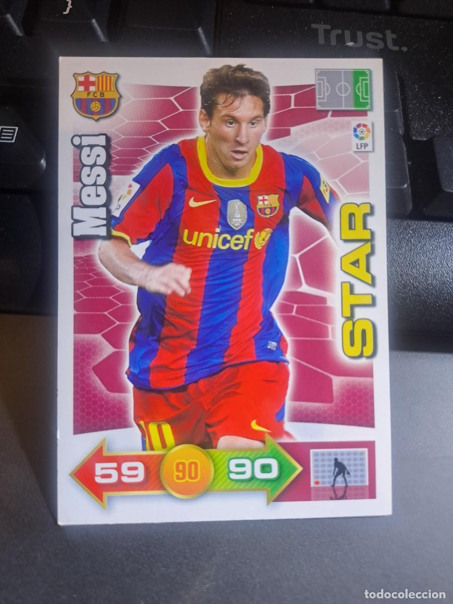 Coleccionismo Cromos antiguos: ADRENALYN XL MESSI 69 STAR BARCELONA CROMO LIGA 2010 2011 10 11 PANINI
