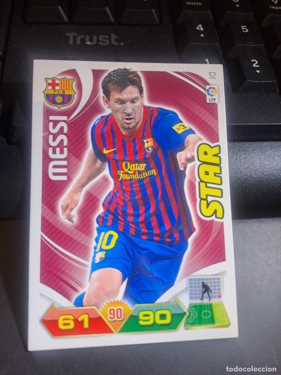 Coleccionismo Cromos antiguos: ADRENALYN XL MESSI 52 STAR BARCELONA CROMO LIGA 2011 2012 11 12 PANINI