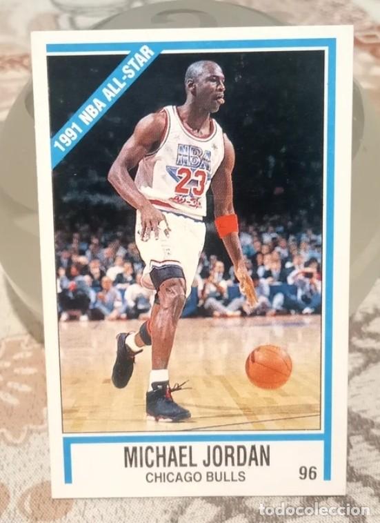 Coleccionismo Cromos antiguos: CROMO TARJETA CARD DOBLE MICHAEL JORDAN #96 PANINI ESPA&Ntilde;A B.J. ARMSTRONG #118 CHICAGO BULLS ESPA&Ntilde;A