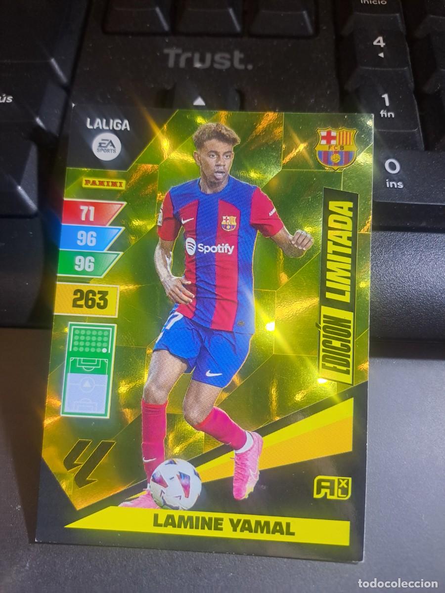 Collectable Antique Stickers: ADRENALYN XL LAMINE YAMAL BARCELONA EDICION LIMITADA CROMO LIGA 2023 2024 23 24 PANINI