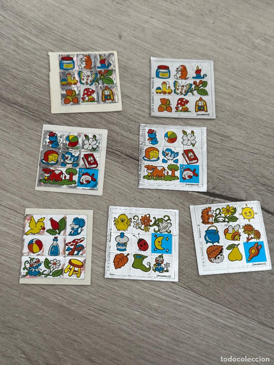 Collectionnisme Cartes &agrave; collectionner anciennes: 7 cromos plateados de Panrico - Promostaff