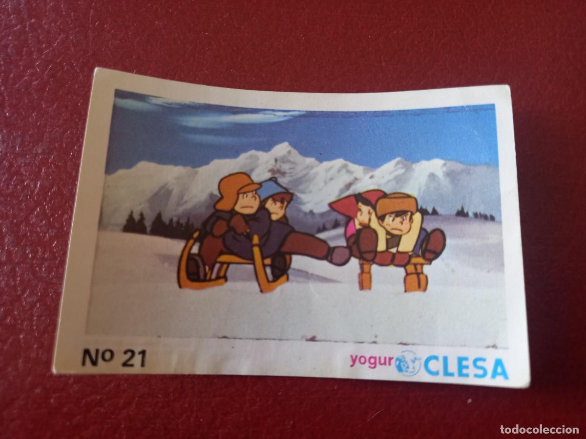 Coleccionismo Cromos antiguos: Cromo n.21 Heidi yogures clesa sin pegar