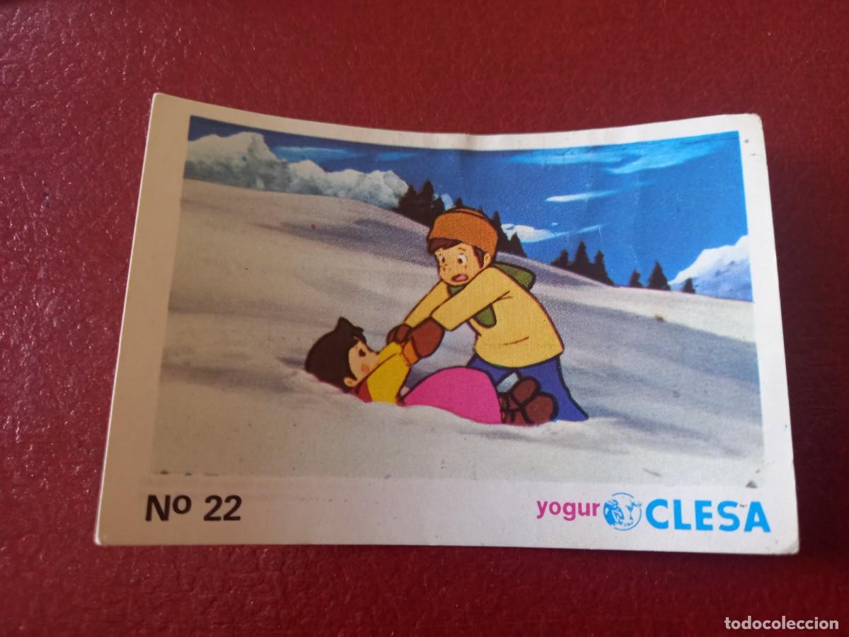 Coleccionismo Cromos antiguos: Cromo n.22 Heidi yogures clesa sin pegar