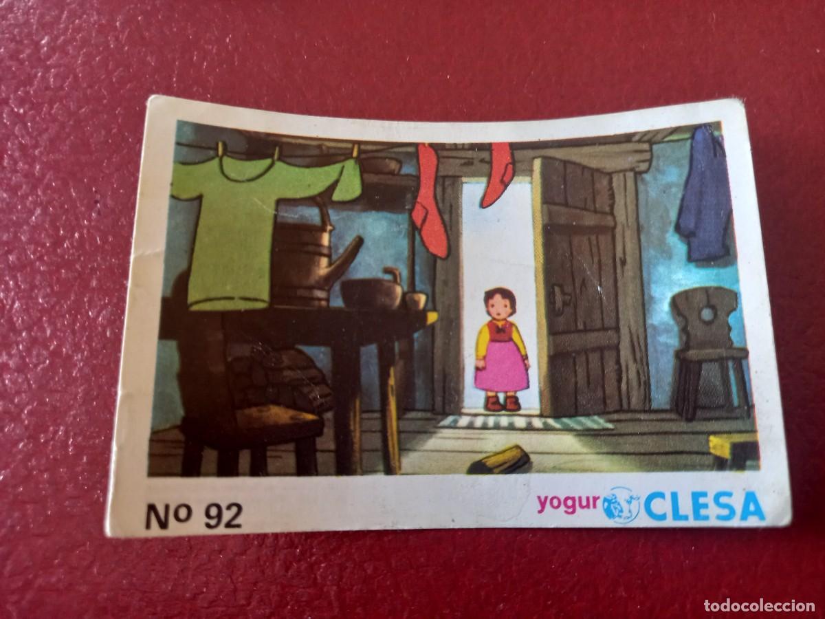 Coleccionismo Cromos antiguos: Cromo n.92 Heidi yogures clesa sin pegar
