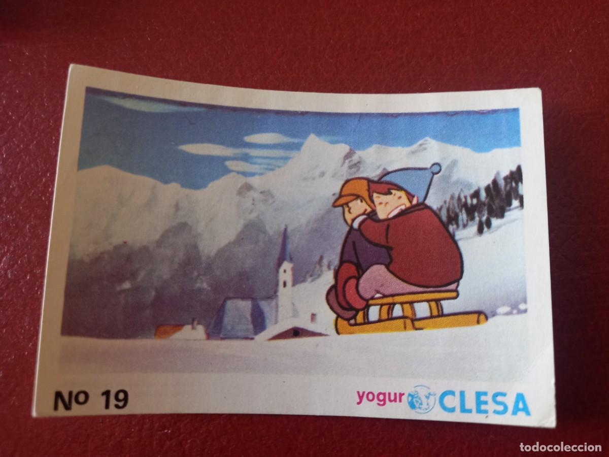 Coleccionismo Cromos antiguos: Cromo n.19 Heidi yogures clesa sin pegar