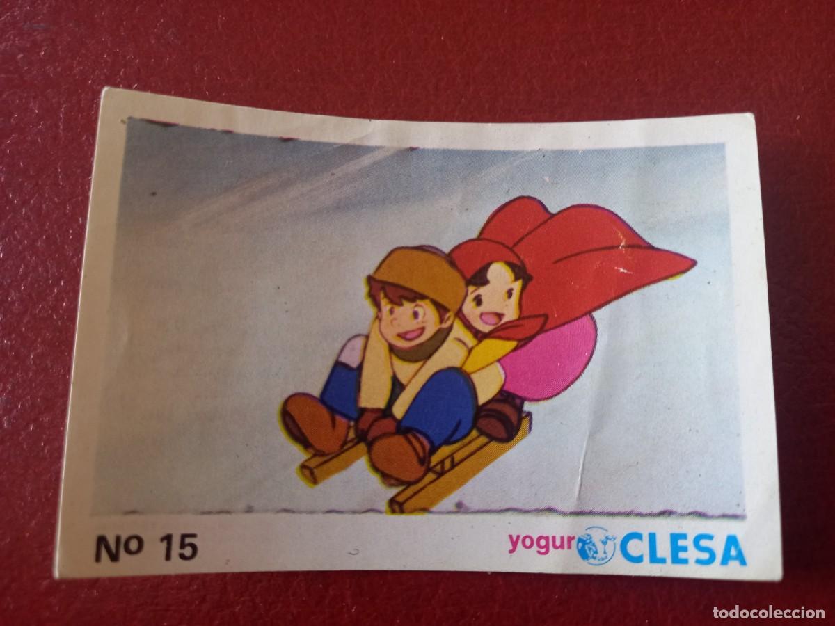 Coleccionismo Cromos antiguos: Cromo n.15 Heidi yogures clesa sin pegar