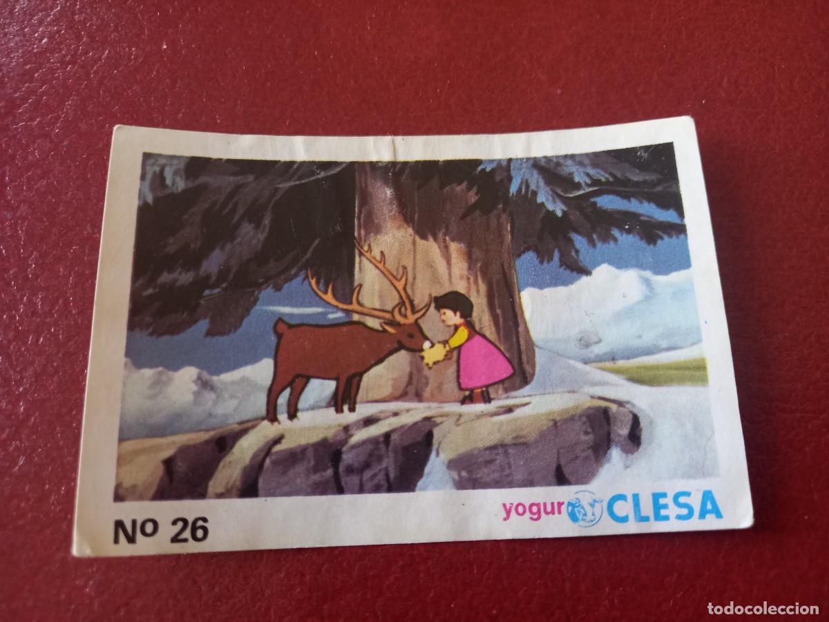 Coleccionismo Cromos antiguos: Cromo n.26 Heidi yogures clesa sin pegar