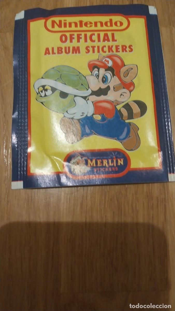 Coleccionismo Cromos antiguos: NINTENDO MERLIN STICKERS 1992 SOBRE DE CROMOS SIN ABRIR