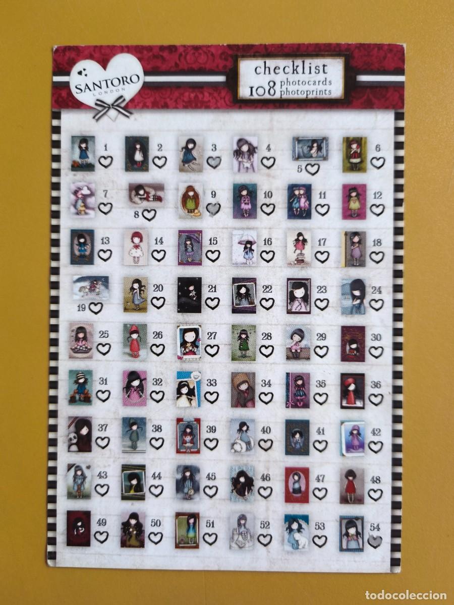 Coleccionismo Cromos antiguos: checklist, santoro london 108 photocards. 2015