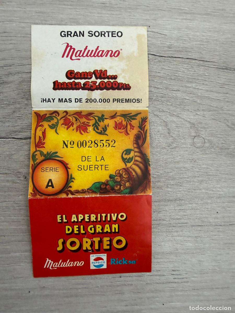 Coleccionismo Cromos antiguos: Raro cromo Gran Sorteo de Matutano