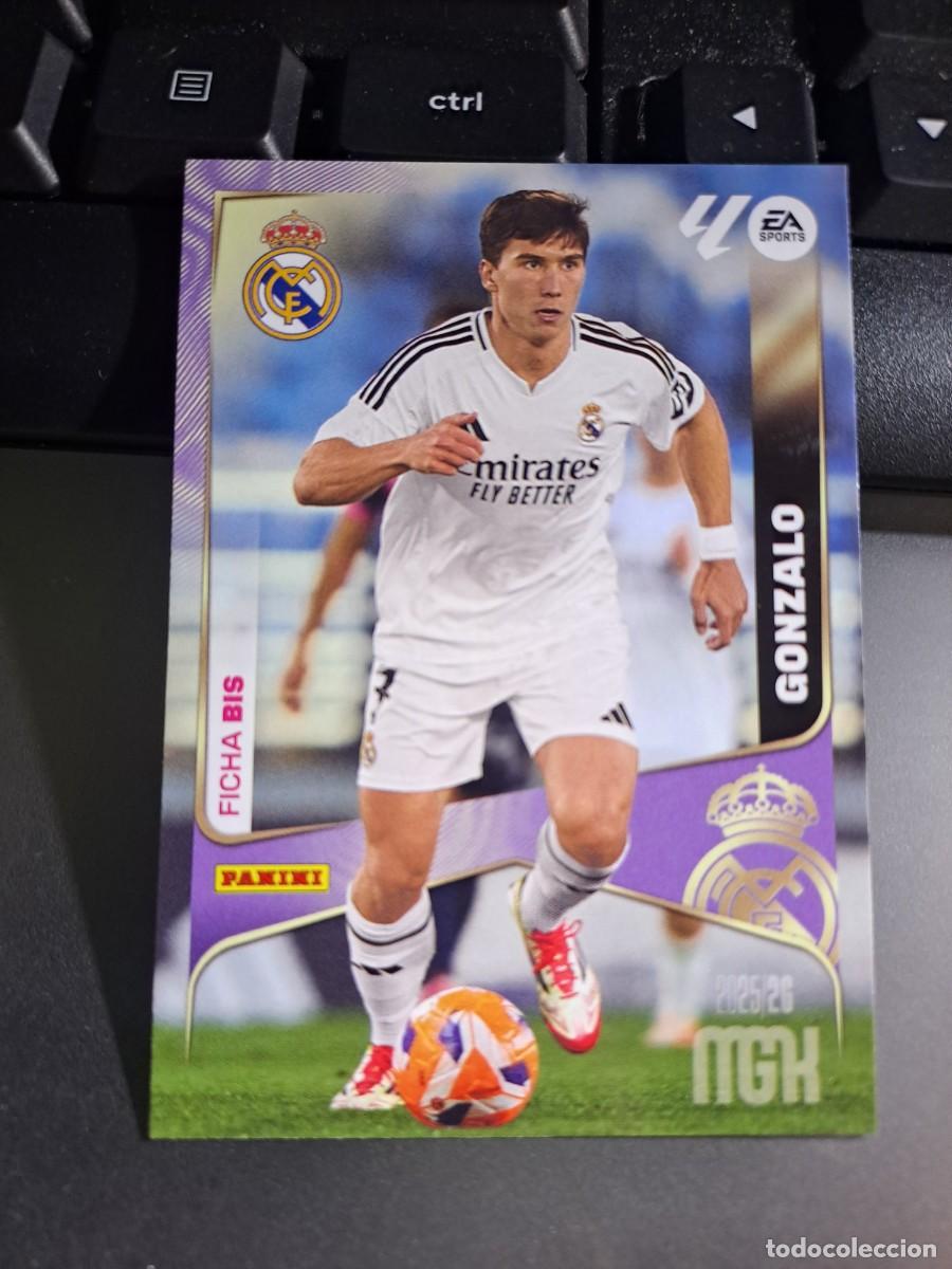 Coleccionismo Cromos antiguos: MEGACRACKS GONZALO 233 BIS FICHA BIS REAL MADRID CROMO LIGA 2025 2026 25 26 MGK PANINI