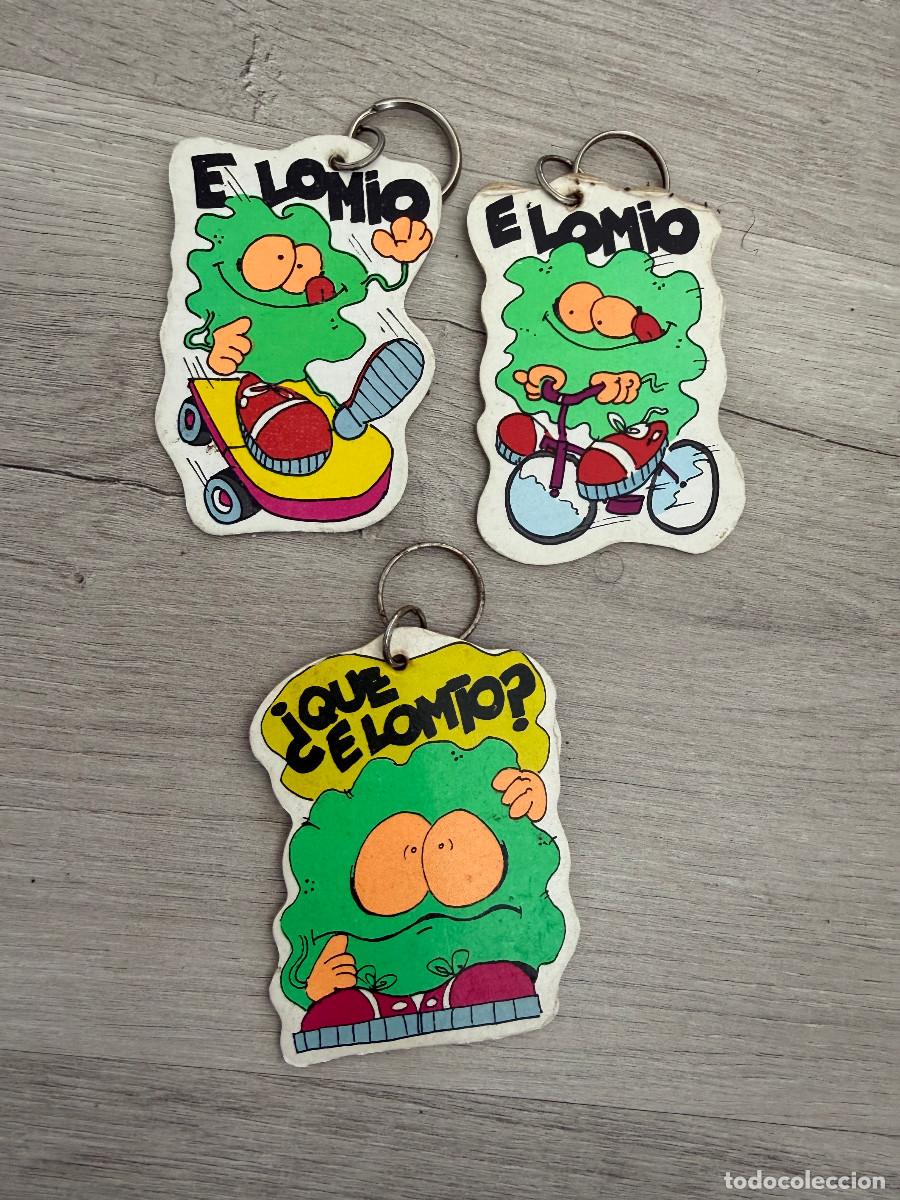 Coleccionismo Cromos antiguos: Colecci&oacute;n 3 llaveros Phoskitos E Lom&iacute;o