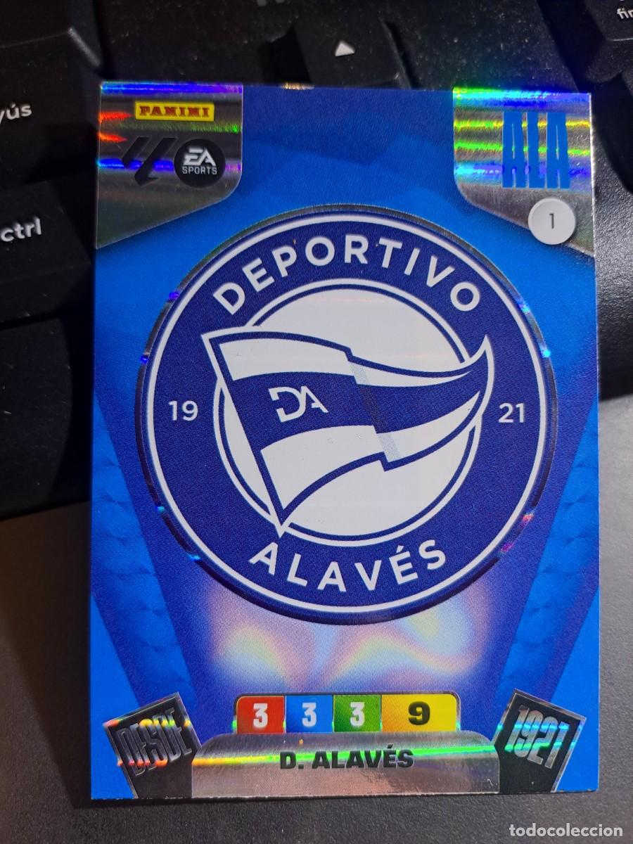 Coleccionismo Cromos antiguos: ADRENALYN XL ESCUDO ALAVES 1 CROMO LIGA 2025 2026 25 26 PANINI