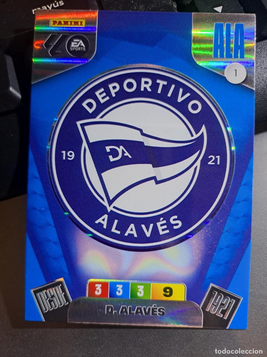 Coleccionismo Cromos antiguos: ADRENALYN XL ESCUDO ALAVES 1 CROMO LIGA 2025 2026 25 26 PANINI
