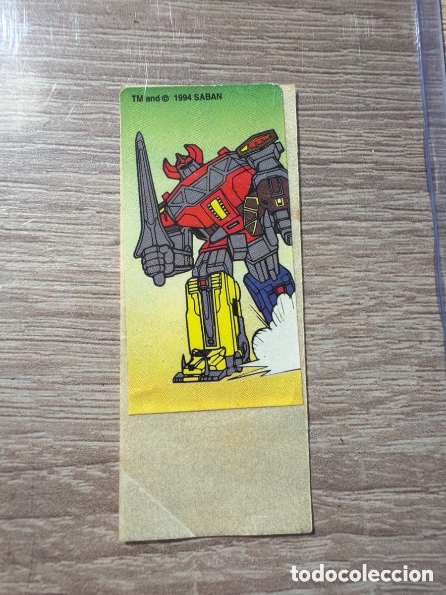 Coleccionismo Cromos antiguos: Chicle power rangers