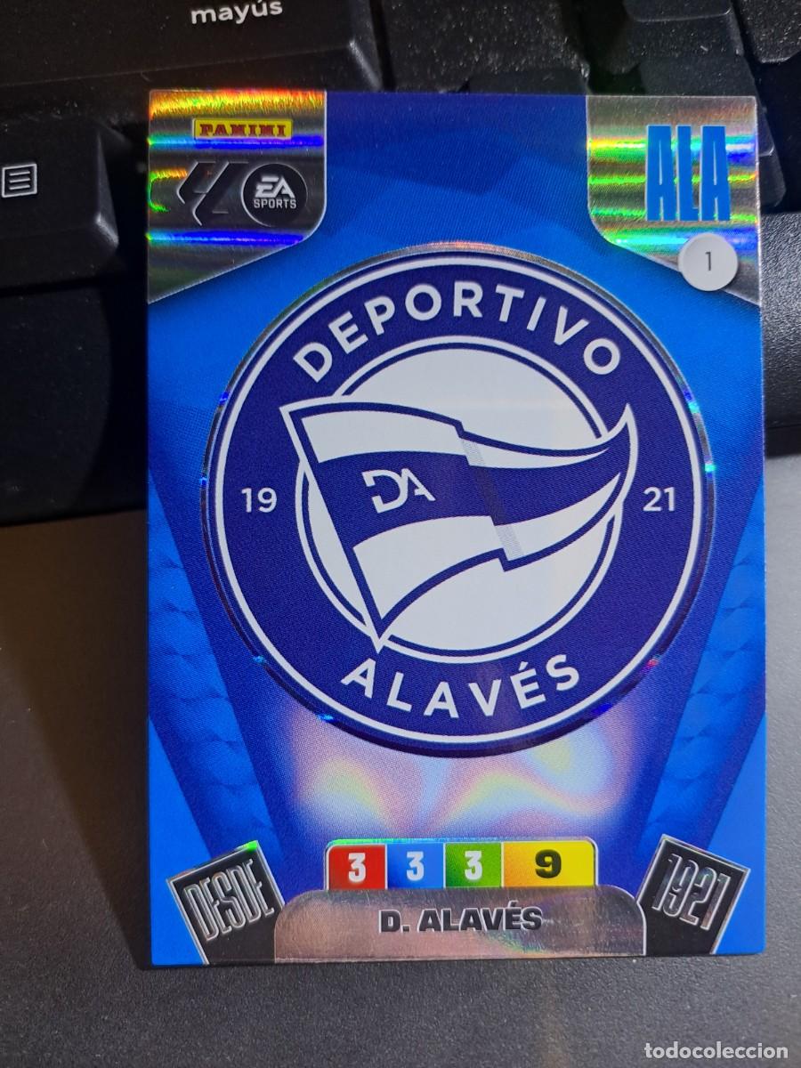 Coleccionismo Cromos antiguos: ADRENALYN XL ESCUDO ALAVES 1 CROMO LIGA 2025 2026 25 26 PANINI