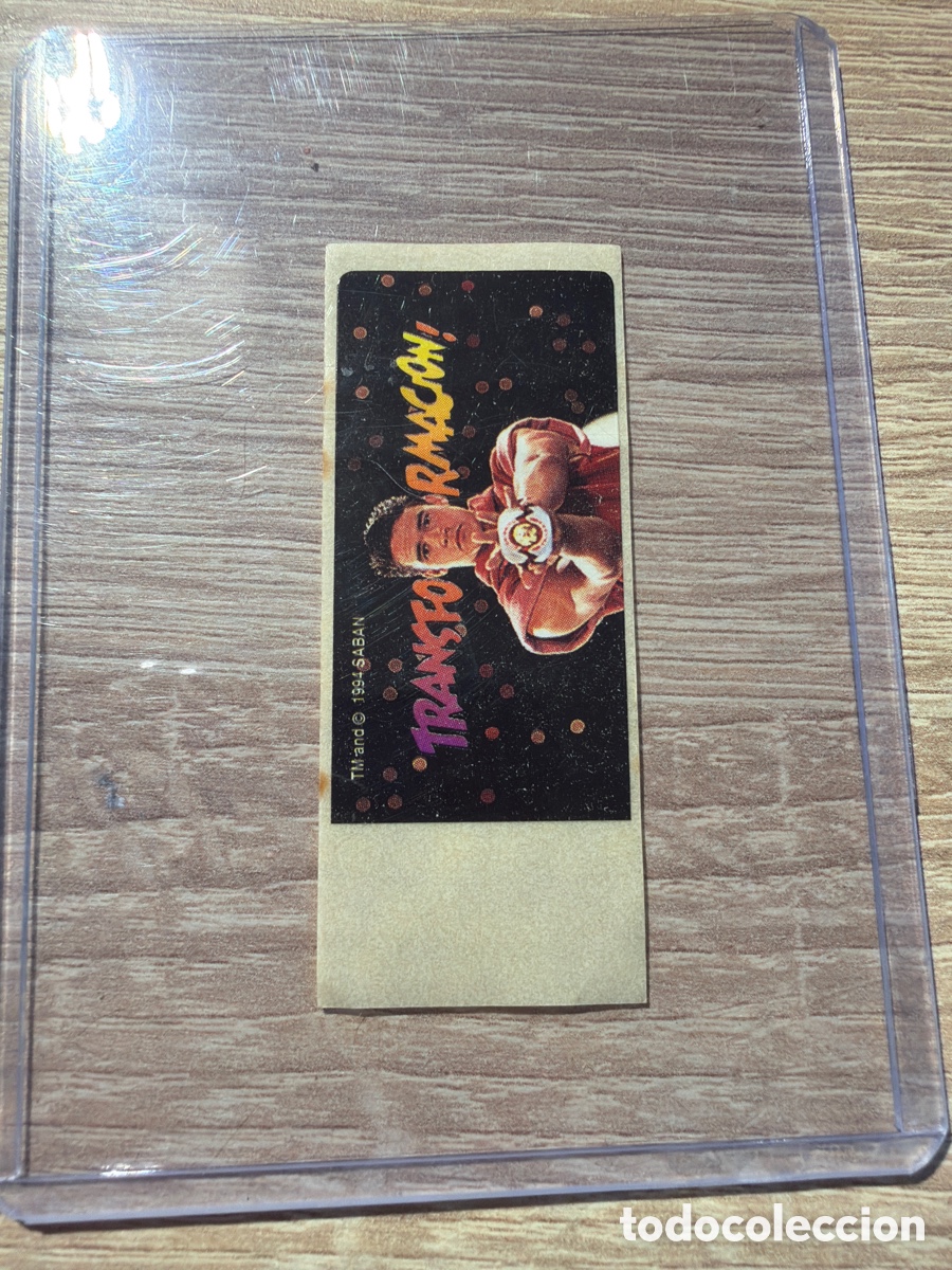 Colecionismo Cromos antigos: Cromo chicle power rangers dunkin