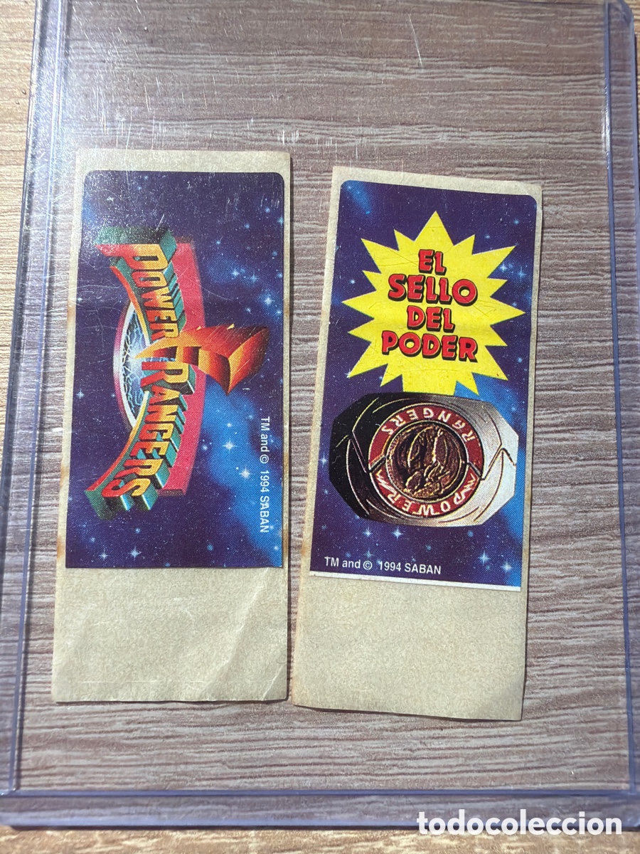 Coleccionismo Cromos antiguos: Dunkin power rangers Dunkin
