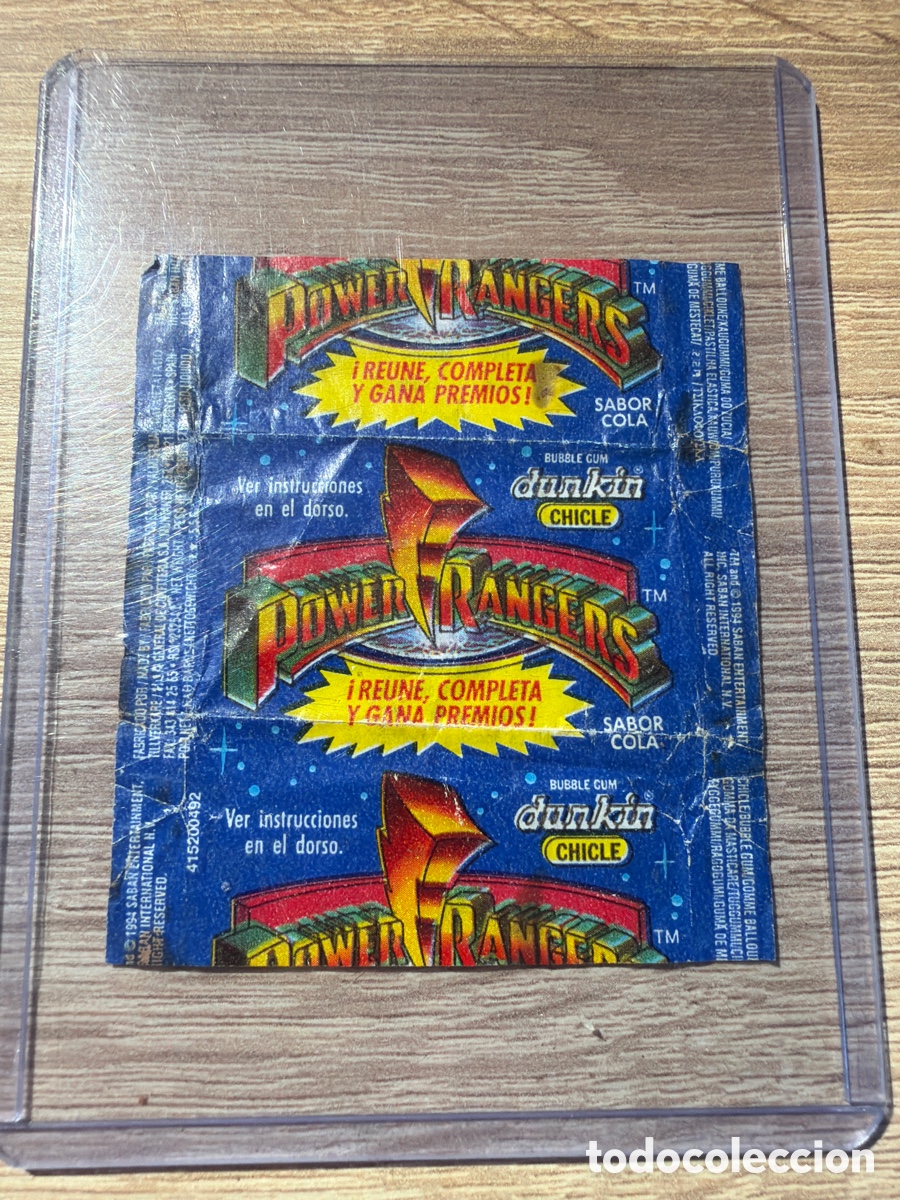 Sammeln alte Sammelbilder: Emvoltorio chicle Dunkin power rangers