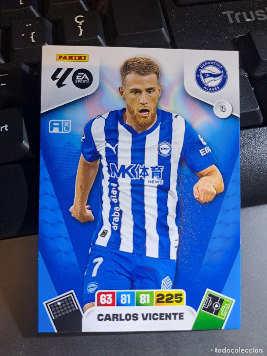 Coleccionismo Cromos antiguos: ADRENALYN XL CARLOS VICENTE 15 ALAVES CROMO LIGA 2025 2026 25 26 PANINI