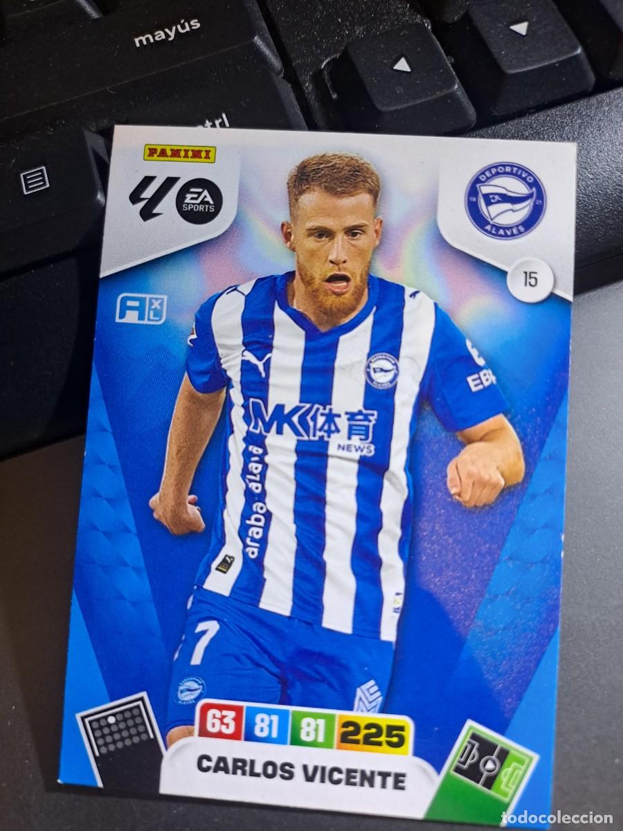 Coleccionismo Cromos antiguos: ADRENALYN XL CARLOS VICENTE 15 ALAVES CROMO LIGA 2025 2026 25 26 PANINI
