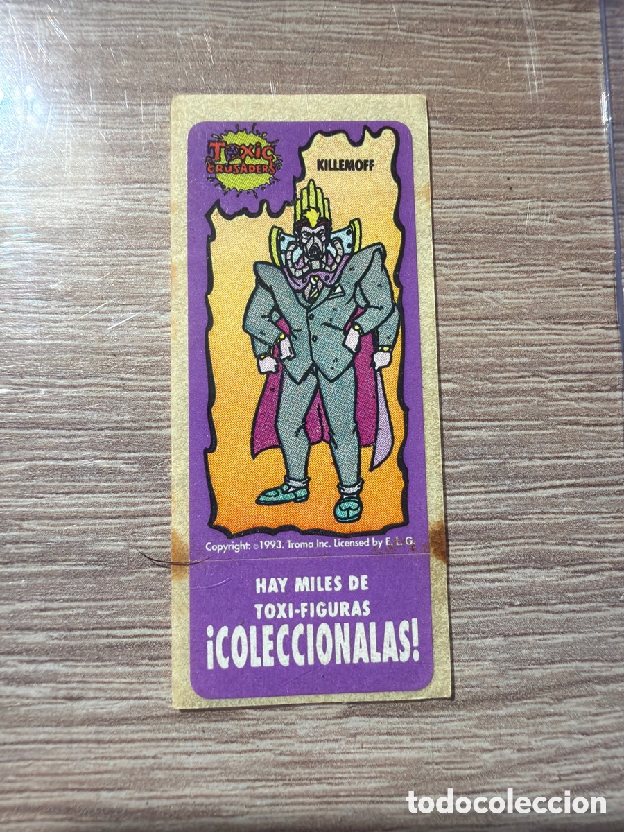 Coleccionismo Cromos antiguos: Chicle cromo toxic crusaders