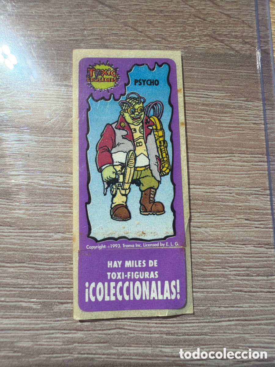 Coleccionismo Cromos antiguos: Chicle pegatina toxic crusaders 1993