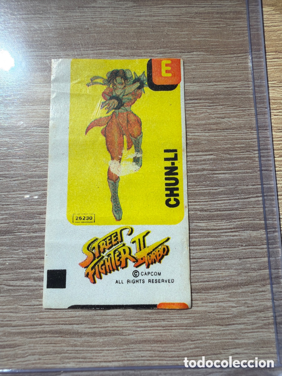Coleccionismo Cromos antiguos: Street fighter2 chiche dunkin