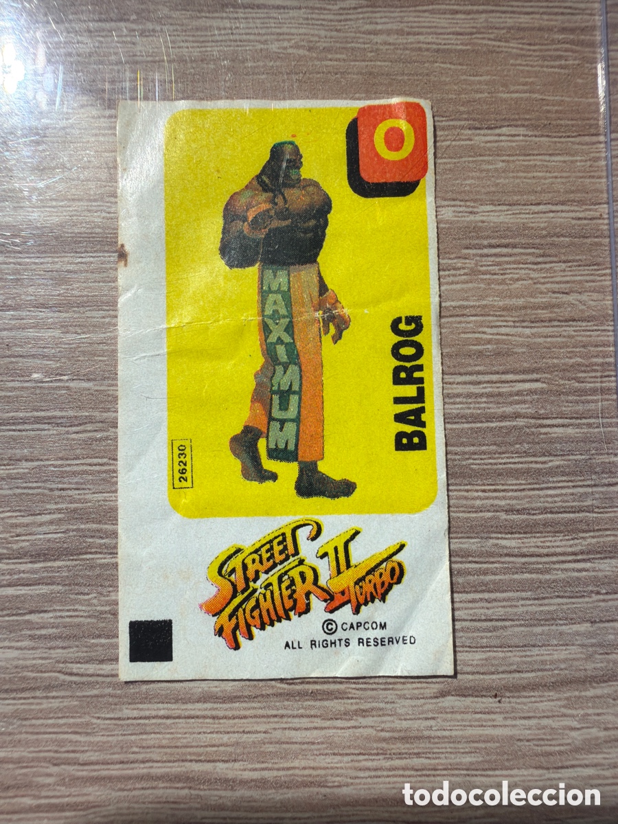 Coleccionismo Cromos antiguos: Street fighter Dunkin chicle