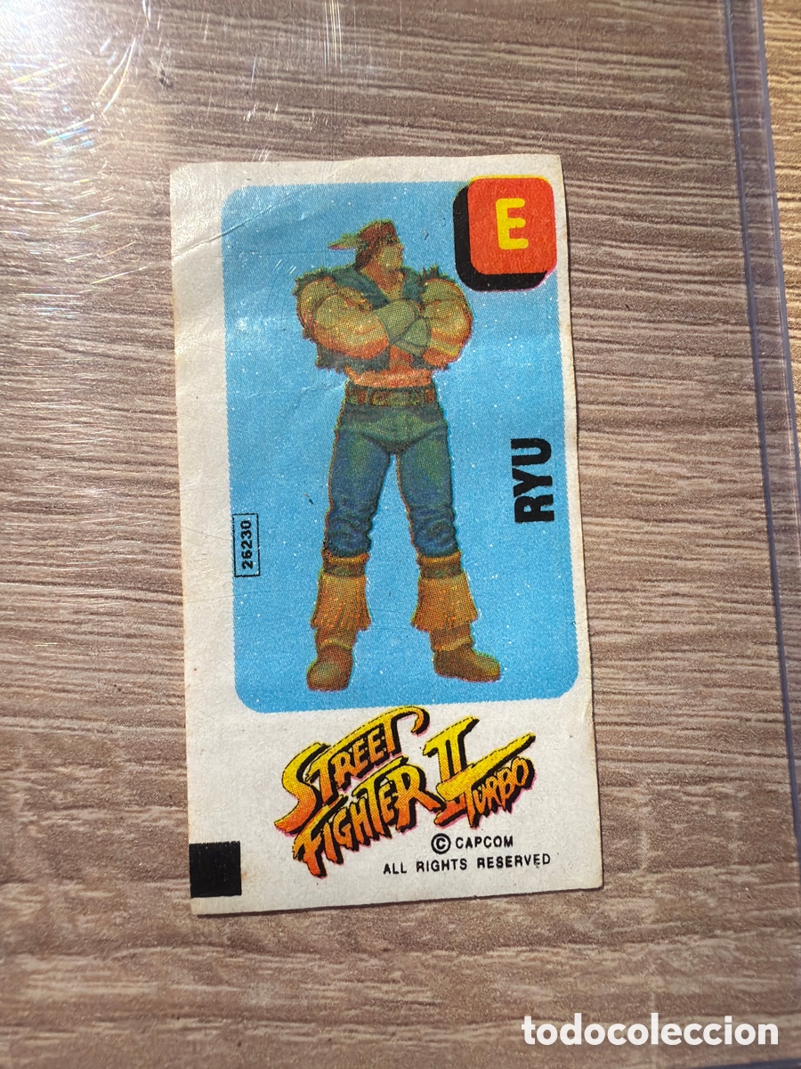 Coleccionismo Cromos antiguos: Street fighter chicle Dunkin