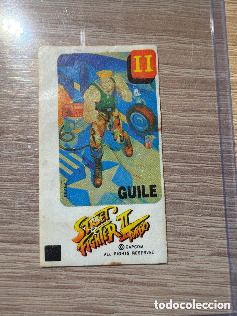 Coleccionismo Cromos antiguos: Street fighter Dunkin chicle