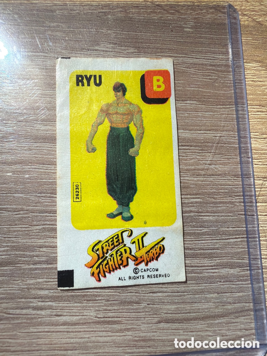 Coleccionismo Cromos antiguos: Street fighter Dunkin chicle