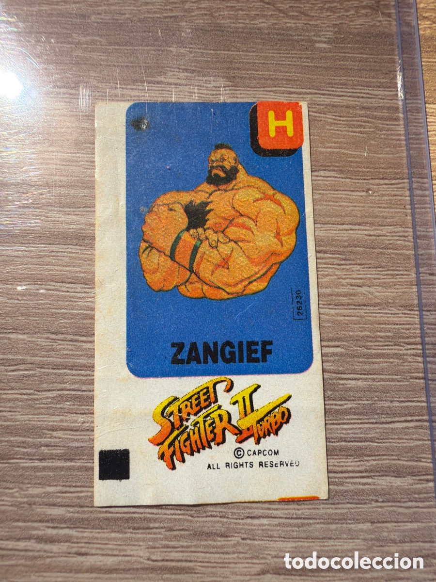 Coleccionismo Cromos antiguos: Street fighter Dunkin chicle