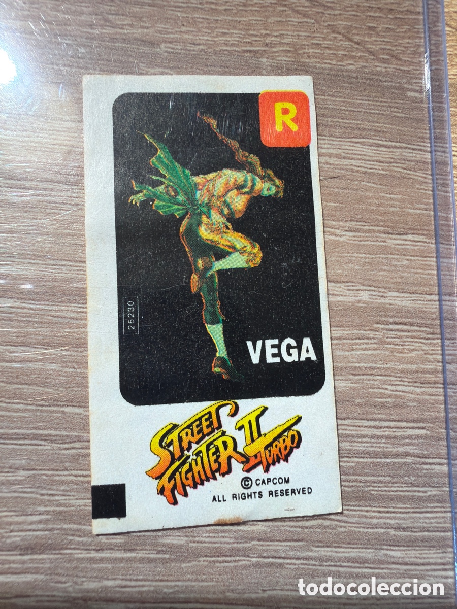 Coleccionismo Cromos antiguos: Street fighter Dunkin chicle
