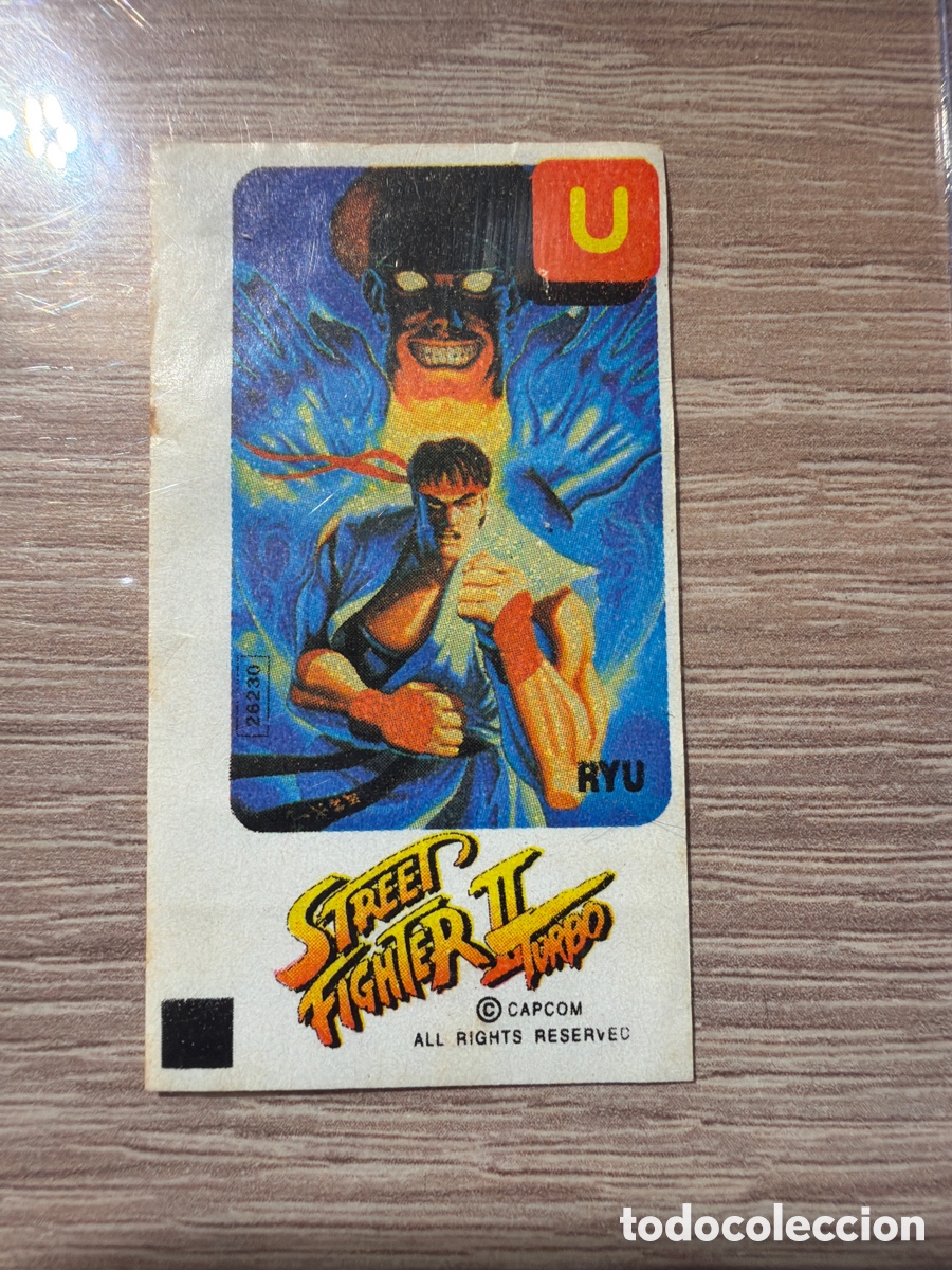 Coleccionismo Cromos antiguos: Street fighter Dunkin chicle