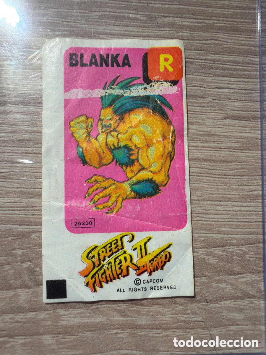 Coleccionismo Cromos antiguos: Street fighter Dunkin chicle