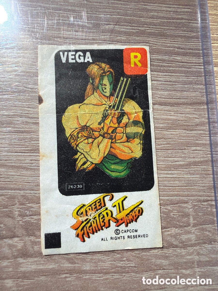 Coleccionismo Cromos antiguos: Street fighter Dunkin chicle