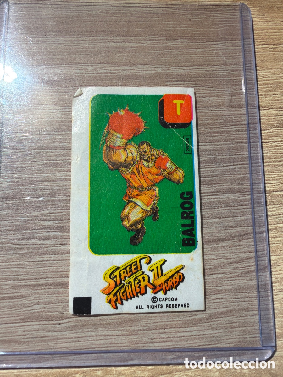 Coleccionismo Cromos antiguos: Street fighter Dunkin chicle