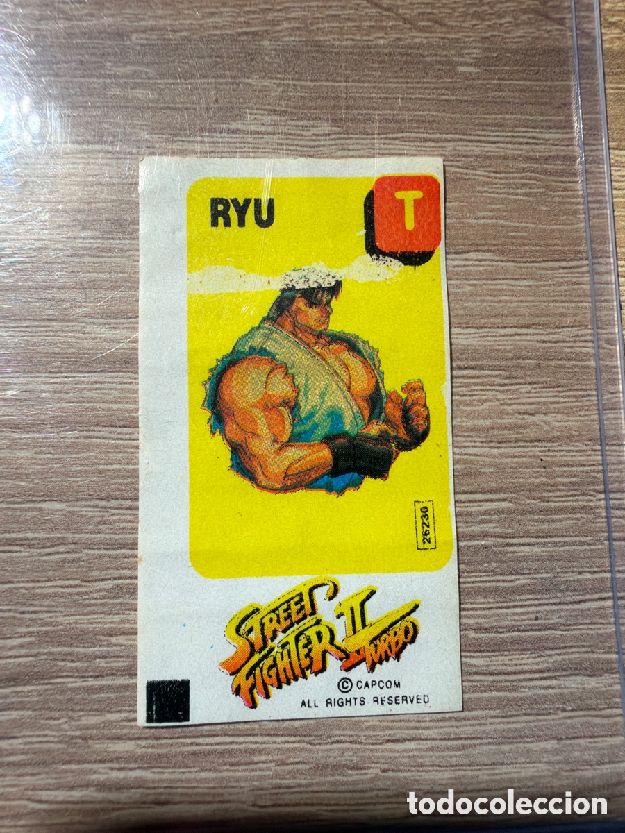 Coleccionismo Cromos antiguos: Street fighter Dunkin chicle