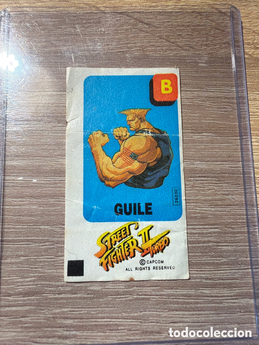 Coleccionismo Cromos antiguos: Street fighter Dunkin chicle