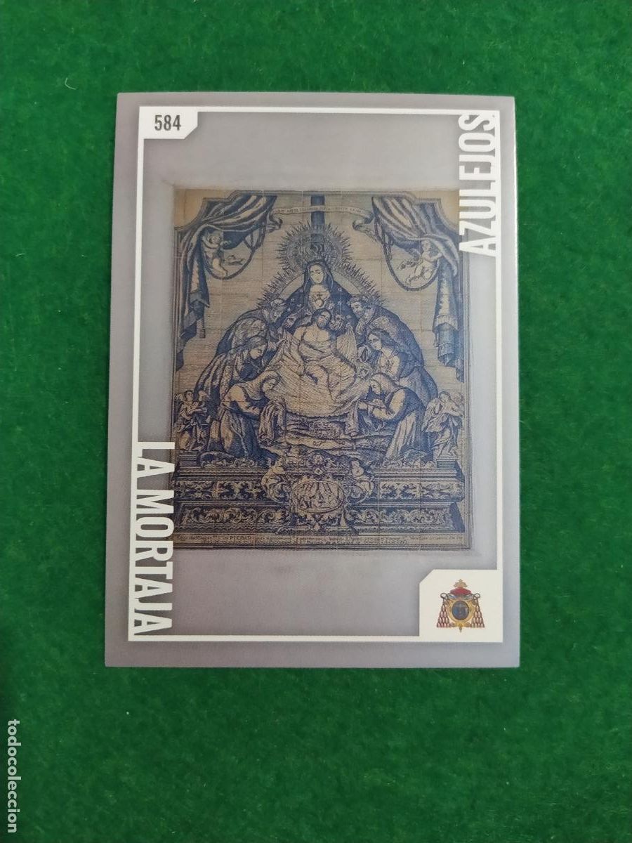 Coleccionismo Cromos antiguos: Holy cards Sevilla semana santa 2026 AZULEJOS N&ordm; 584 LA MORTAJA