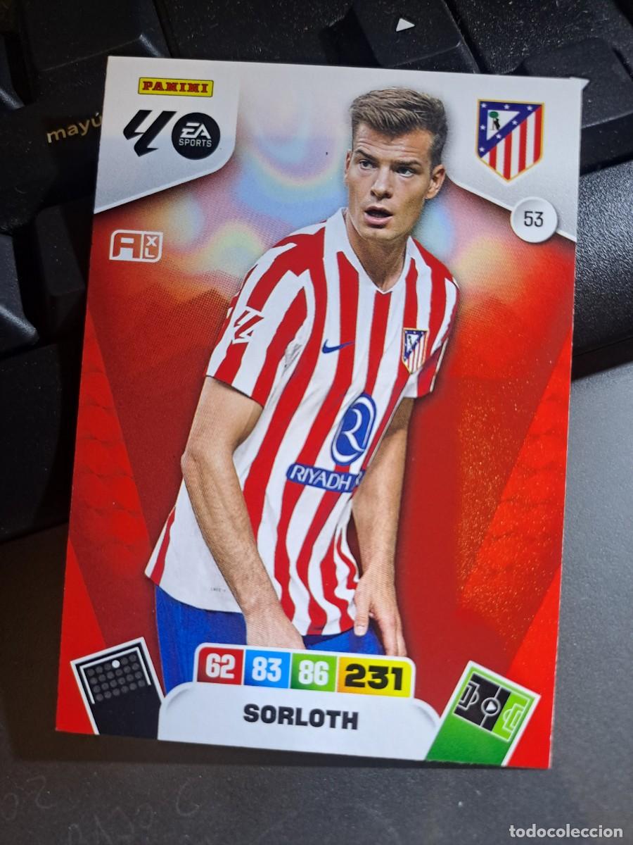 Coleccionismo Cromos antiguos: ADRENALYN XL SORLOTH 53 ATLETICO DE MADRID CROMO LIGA 2025 2026 25 26 PANINI