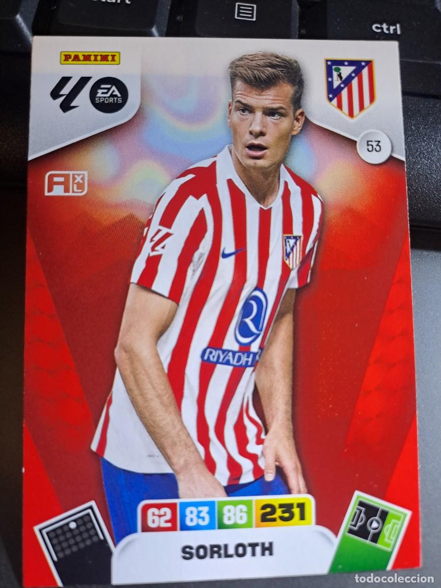 Coleccionismo Cromos antiguos: ADRENALYN XL SORLOTH 53 ATLETICO DE MADRID CROMO LIGA 2025 2026 25 26 PANINI