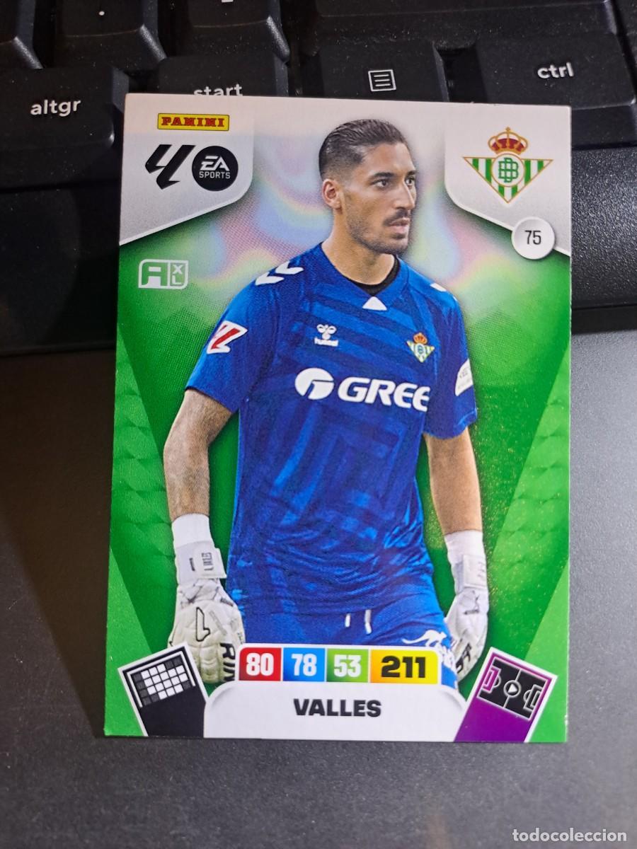 Coleccionismo Cromos antiguos: ADRENALYN XL VALLES 75 BETIS CROMO LIGA 2025 2026 25 26 PANINI