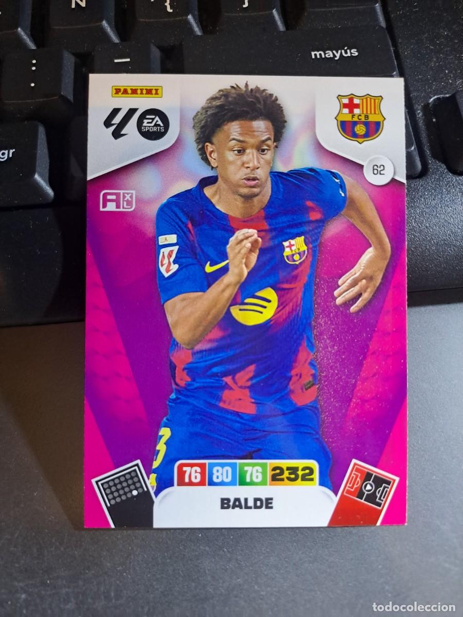 Coleccionismo Cromos antiguos: ADRENALYN XL BALDE 62 BARCELONA CROMO LIGA 2025 2026 25 26 PANINI