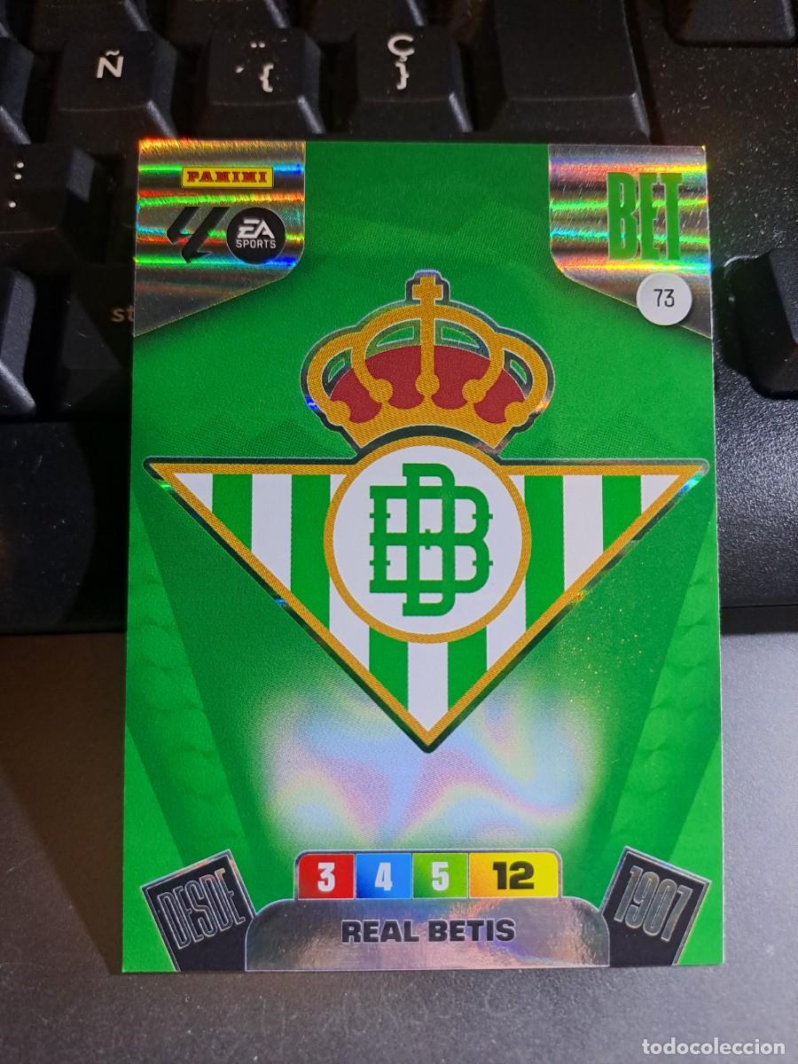 Coleccionismo Cromos antiguos: ADRENALYN XL ESCUDO BETIS 73 CROMO LIGA 2025 2026 25 26 PANINI