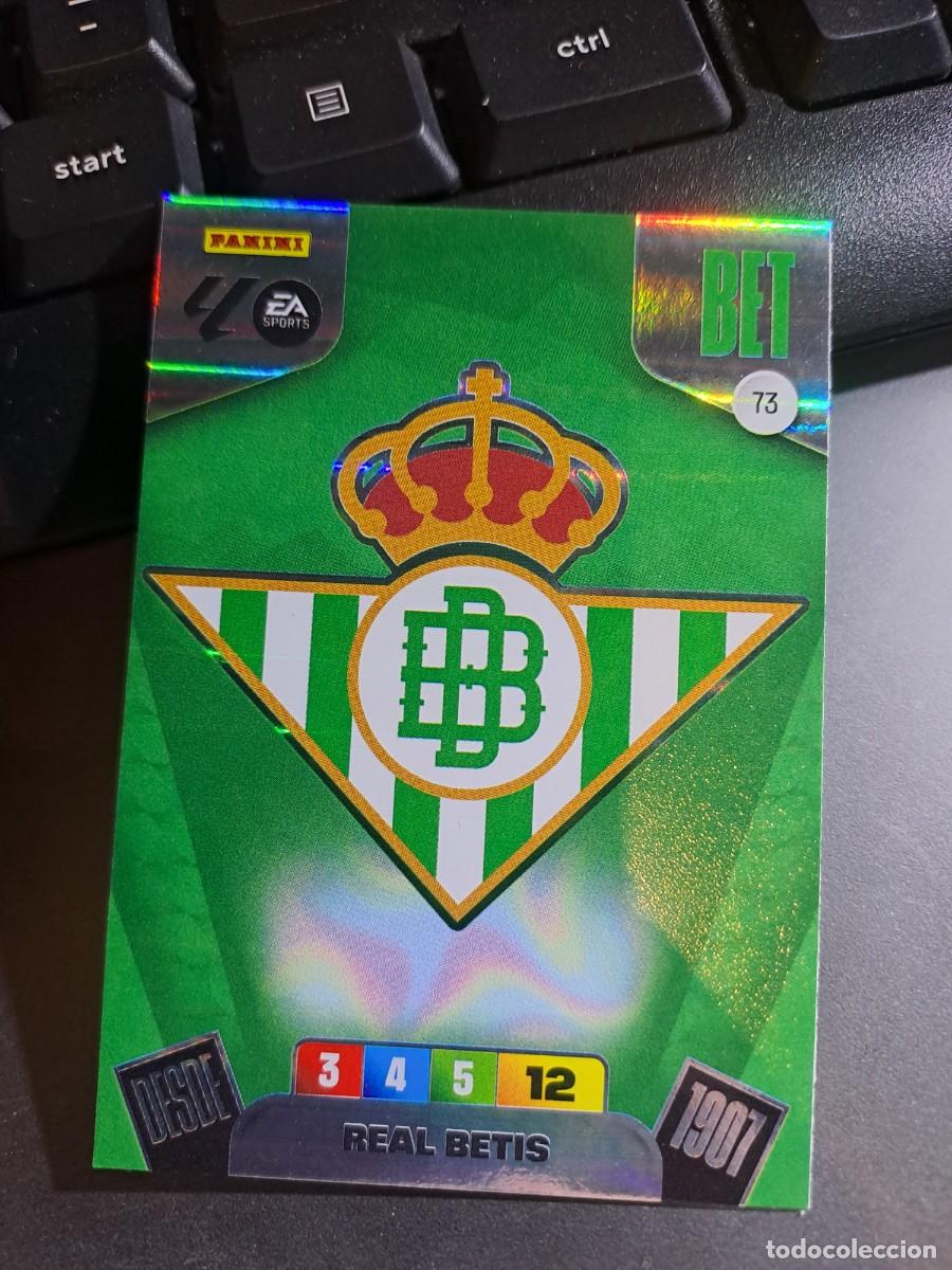 Coleccionismo Cromos antiguos: ADRENALYN XL ESCUDO BETIS 73 CROMO LIGA 2025 2026 25 26 PANINI