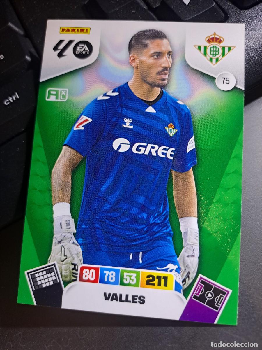 Coleccionismo Cromos antiguos: ADRENALYN XL VALLES 75 BETIS CROMO LIGA 2025 2026 25 26 PANINI