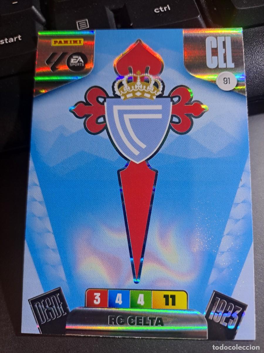 Coleccionismo Cromos antiguos: ADRENALYN XL ESCUDO CELTA DE VIGO 91 CROMO LIGA 2025 2026 25 26 PANINI