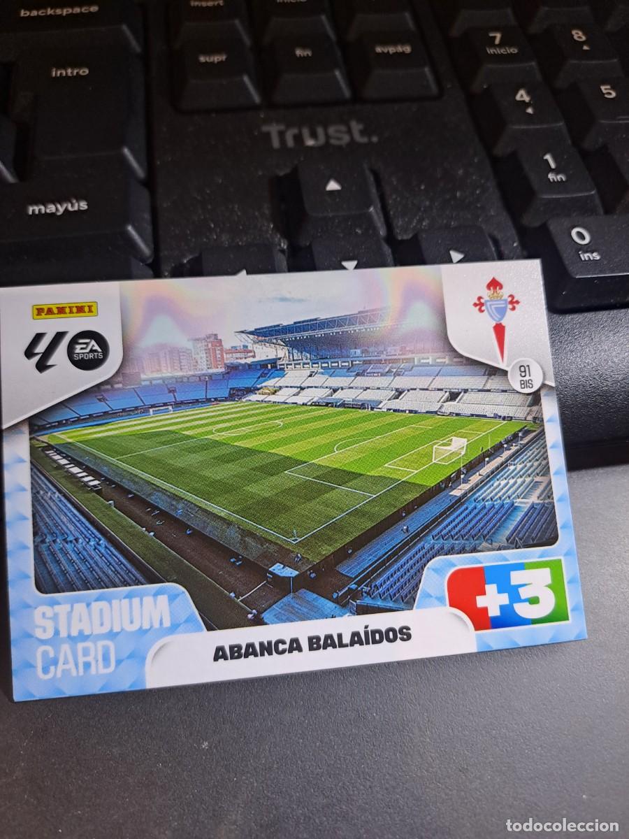 Coleccionismo Cromos antiguos: ADRENALYN XL ESTADIO STADIUM ABANCA BALAIDOS 91 BIS CELTA DE VIGO CROMO LIGA 2025 2026 25 26 PANINI